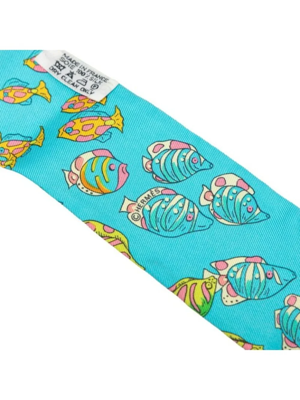 Hermes Twilly Rencontre Oceane Atlantic Encounters Scarf Blue Multicolor Silk
